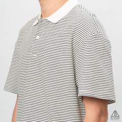Áo polo form rộng sọc nhỏ