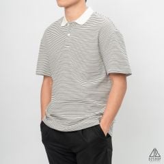 Áo polo form rộng sọc nhỏ