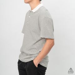 Áo polo form rộng sọc nhỏ