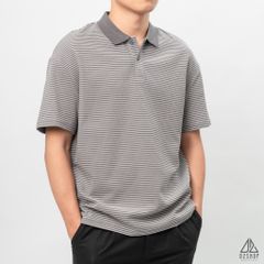 Áo polo form rộng sọc nhỏ