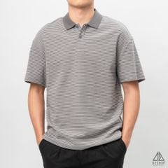 Áo polo form rộng sọc nhỏ