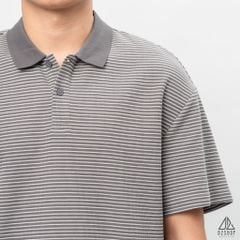 Áo polo form rộng sọc nhỏ