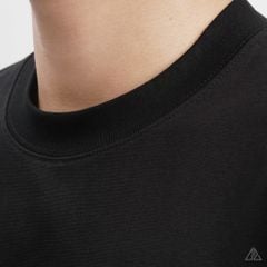 Áo thun cổ tròn in chữ nổi hiếu ứng bạc