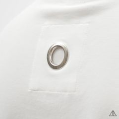 Áo thun cổ tròn in chữ nổi hiếu ứng bạc
