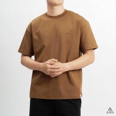 Áo thun cổ tròn in chữ nổi GGG