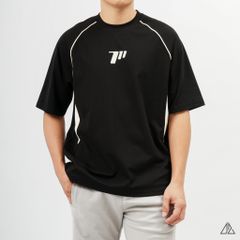 Áo thun cổ tròn phối viền eo