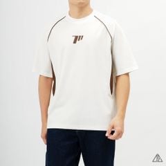 Áo thun cổ tròn phối viền eo
