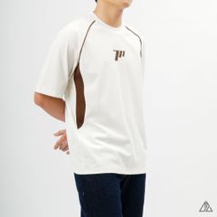 Áo thun cổ tròn phối viền eo