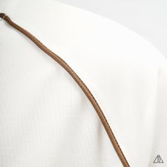 Áo thun cổ tròn phối viền eo