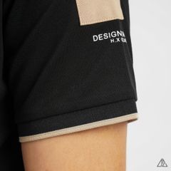 Áo polo phối viền vai