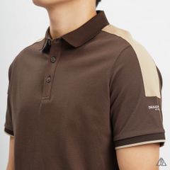 Áo polo phối viền vai