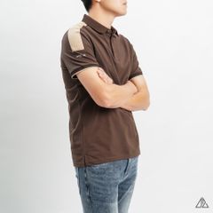 Áo polo phối viền vai