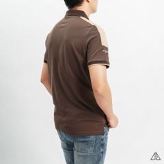 Áo polo phối viền vai