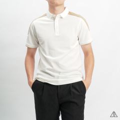 Áo polo phối viền vai