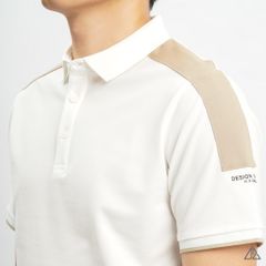 Áo polo phối viền vai
