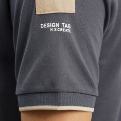 Áo polo phối viền vai