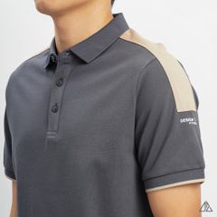 Áo polo phối viền vai