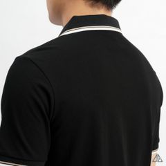 Áo polo phối viền cổ xẻ