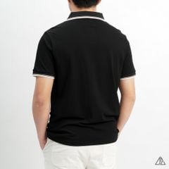 Áo polo phối viền cổ xẻ