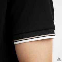 Áo polo phối viền cổ xẻ