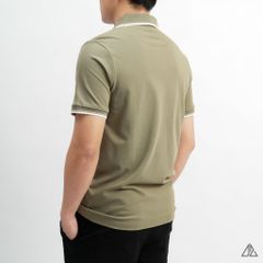 Áo polo phối viền cổ xẻ