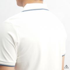 Áo polo phối viền cổ xẻ