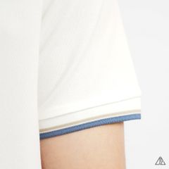 Áo polo phối viền cổ xẻ