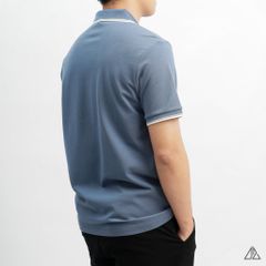 Áo polo phối viền cổ xẻ