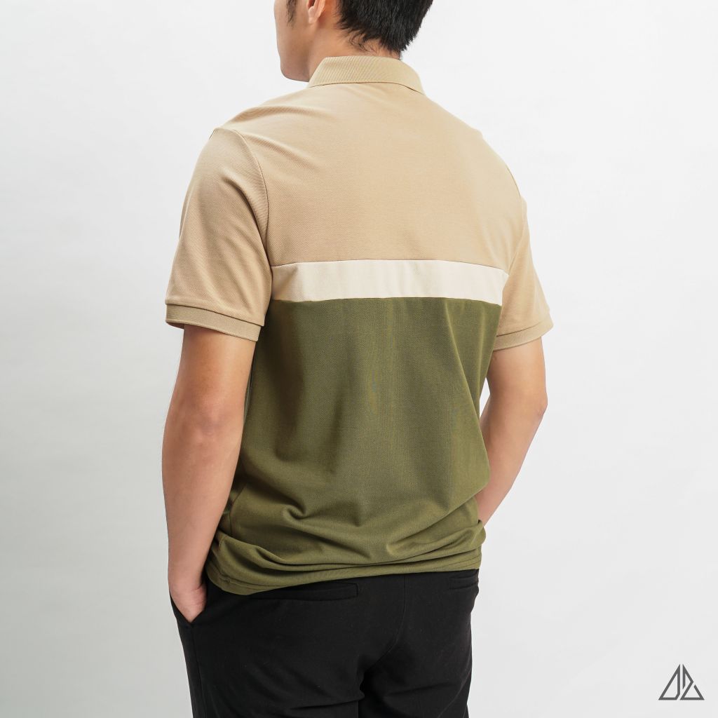 Áo polo phối ba màu POSITIVE