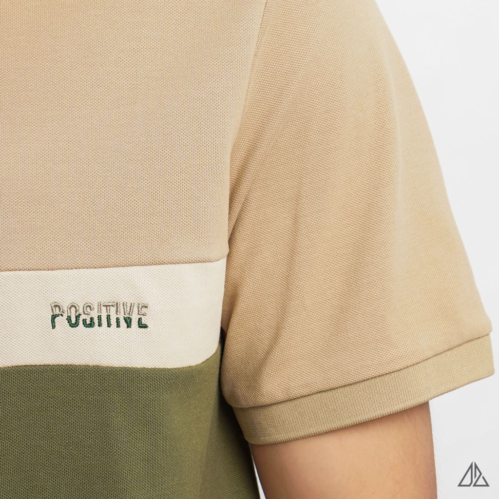Áo polo phối ba màu POSITIVE