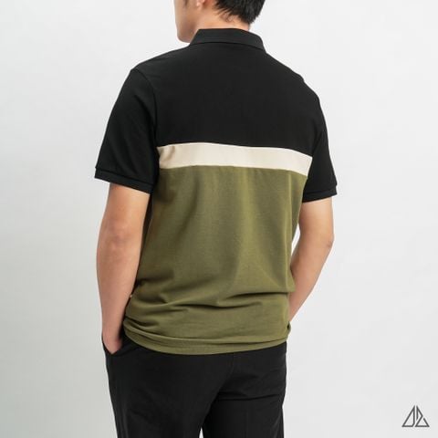 Áo polo phối ba màu POSITIVE