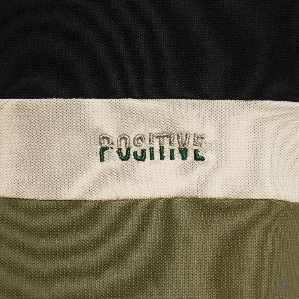 Áo polo phối ba màu POSITIVE