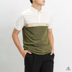 Áo polo phối ba màu POSITIVE