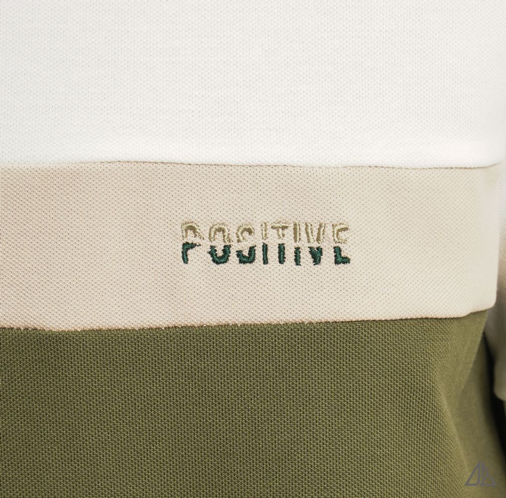 Áo polo phối ba màu POSITIVE