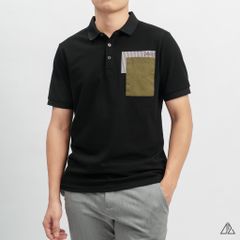 Áo polo phối túi rêu in sọc PAICERDES