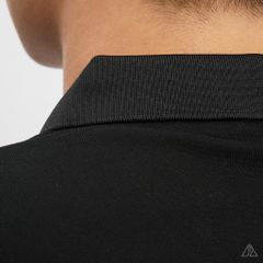 Áo polo phối ngực kem in chữ STAY NOTRUDE NICE