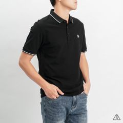 Áo polo viền cổ thêu ngực R