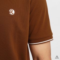 Áo polo viền cổ thêu ngực R