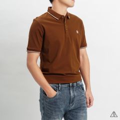 Áo polo viền cổ thêu ngực R