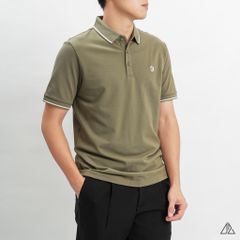 Áo polo viền cổ thêu ngực R