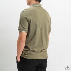 Áo polo viền cổ thêu ngực R