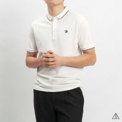 Áo polo viền cổ thêu ngực R