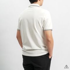 Áo polo viền cổ thêu ngực R