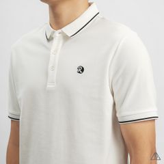 Áo polo viền cổ thêu ngực R