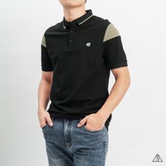 Áo polo viền cổ phối ống tay thêu G!