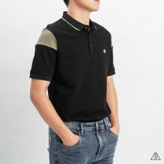 Áo polo viền cổ phối ống tay thêu G!
