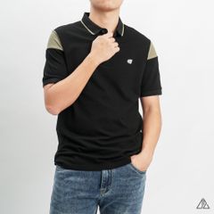 Áo polo viền cổ phối ống tay thêu G!