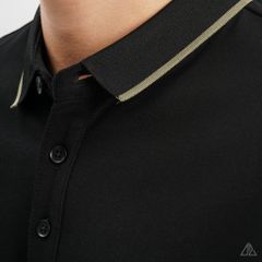 Áo polo viền cổ phối ống tay thêu G!