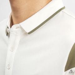 Áo polo viền cổ phối ống tay thêu G!