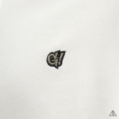 Áo polo viền cổ phối ống tay thêu G!